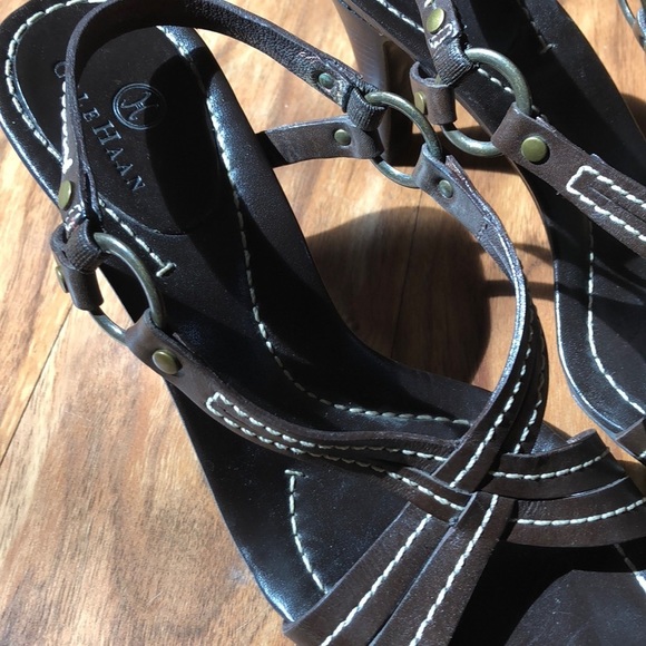 Cole Haan chocolate brown heels, 7B - Picture 3 of 8